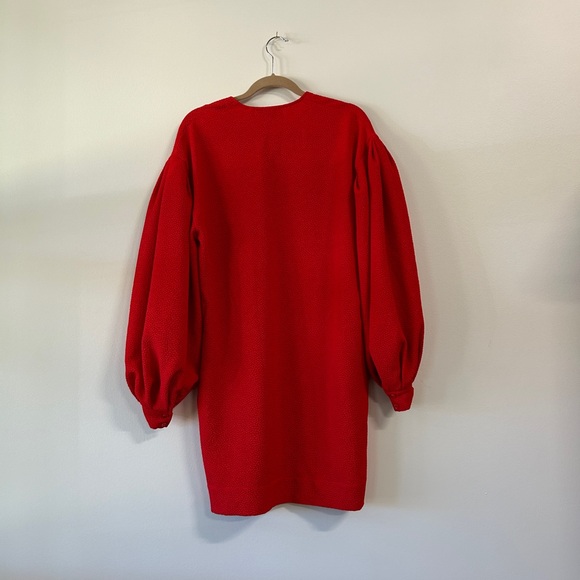 Essentiel Antwerp Ablurred Dress with Balloon Sleeves - Picture 4 of 7